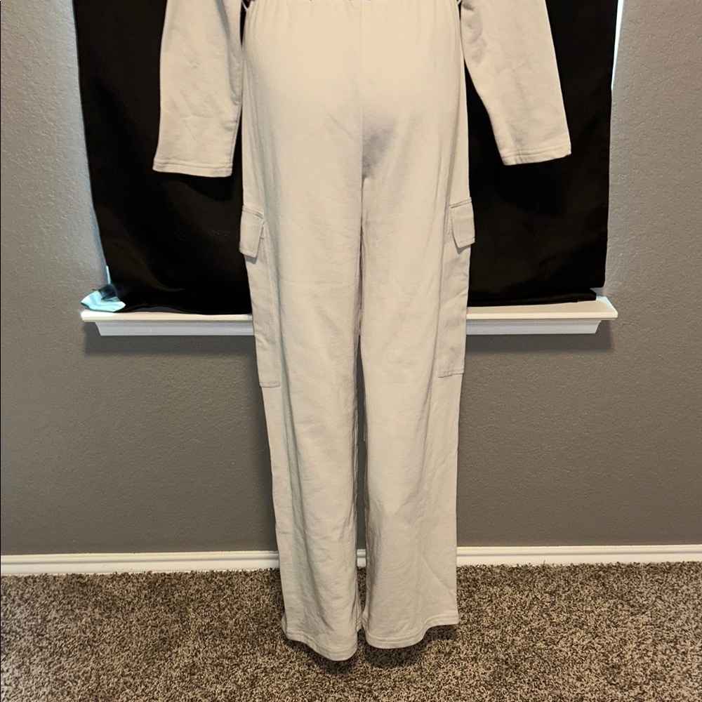 Zara Light Gray Jumpsuit - Picture 6 of 7